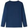 Vaikiški marškinėliai ilgomis rankovėmis, tamsiai mėlyni