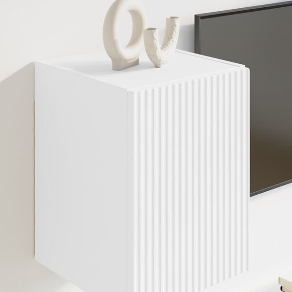 vidaXL TV sieninė spintelė 2 pcs Balta 30 x 31 x 40 cm