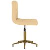 vidaXL Pasukamos valgomojo kėdės, 2vnt., kreminės spalvos, aksomas