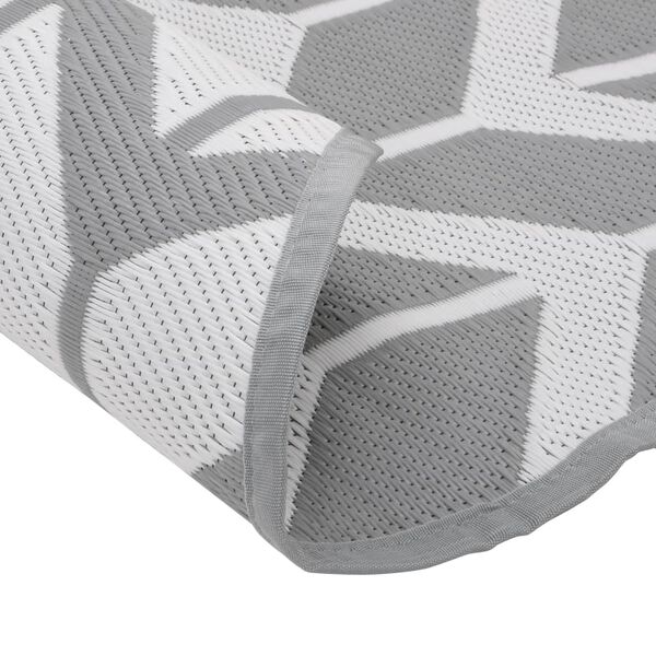 vidaXL Lauko kilimas, ARAKIL pilkos spalvos, 200cm skersmens, PP