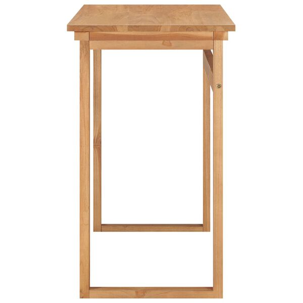 vidaXL Rašomasis stalas, 100x45x75cm, tikmedžio medienos masyvas