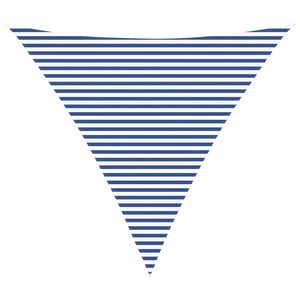 vidaXL Saulės burė Mėlyna ir balta 5 x 5 x 5 m