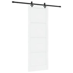 vidaXL Slankios durys Balta ir juoda 83 x 232 cm