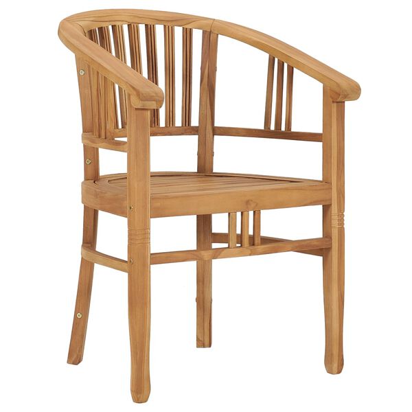 vidaXL Valgomojo komplektas, 5 dalių, tikmedžio masyvas