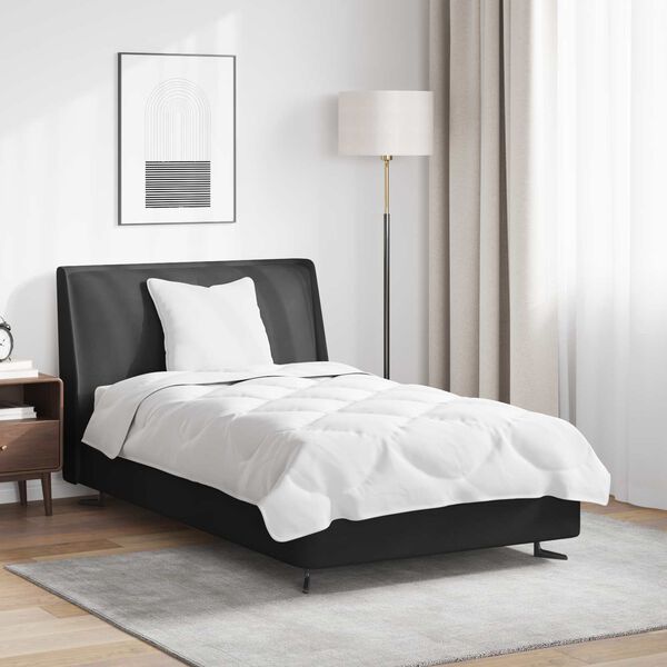 vidaXL Antklodžių rinkinys su pagalve 2 pcs Balta Mikropluoštas