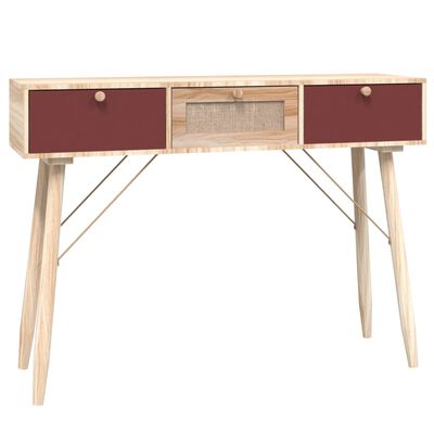 vidaXL Konsolinis staliukas su stalčiais, 105x30x75cm, mediena