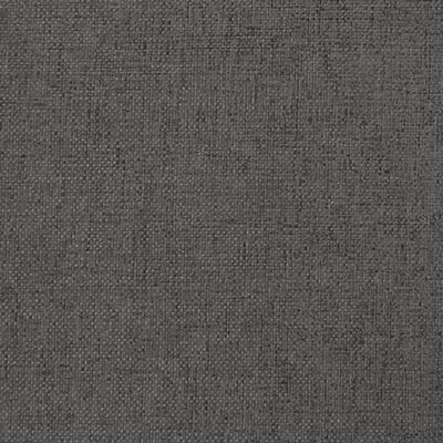 vidaXL Krėslas su kaučiukmedžio lingėmis, tamsiai pilkas, audinys
