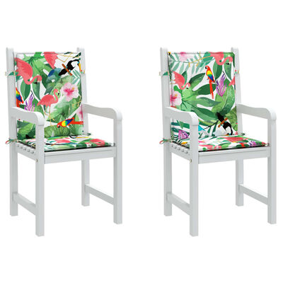 vidaXL Kėdės pagalvėlės, 2vnt., įvairių spalvų, audinys