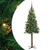 vidaXL Lieknas Kalėdų eglutė Žalia 150 cm PVC ir kietasis pu&scaron;ų medis