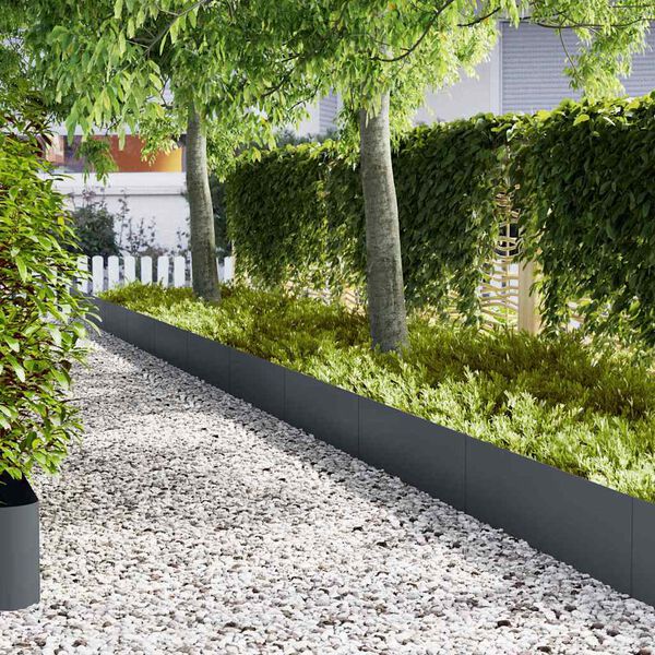 vidaXL Vejo kra&scaron;tas 20 pcs Antracitas 100 x 0.05 x 20 cm