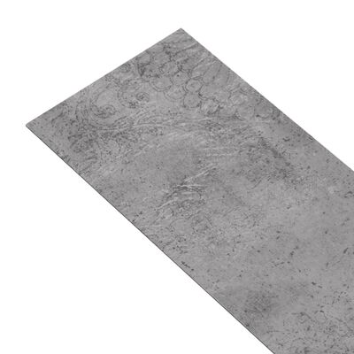 vidaXL Grindų plokštės, betono rudos, PVC, 5,26m², 2mm, nelipnios