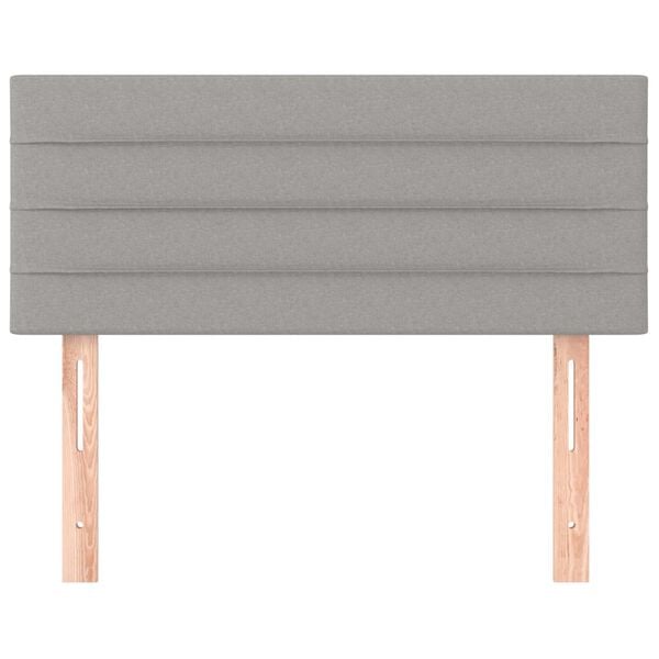 vidaXL Galvūgalis, &scaron;viesiai pilkos spalvos, 90x5x78/88cm, audinys