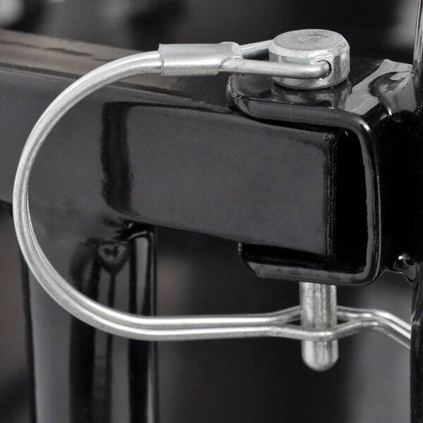 vidaXL krovininė priekaba dviračiui, 50 kg, juoda