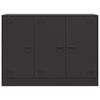 vidaXL Šoninė spintelė, juodos spalvos, 99x39x73cm, plienas