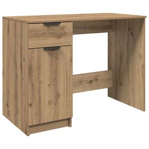 vidaXL Ra&scaron;omasis stalas, artisano, 100x50x75cm, apdirbta mediena