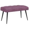 vidaXL Suoliukas su mygtukų įsiuvais Violetinė 80 x 40 x 46 cm Aksomas