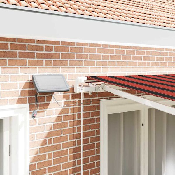 vidaXL Rankiniu būdu ištraukiama markizė, oranžinė ir ruda, 300x250cm