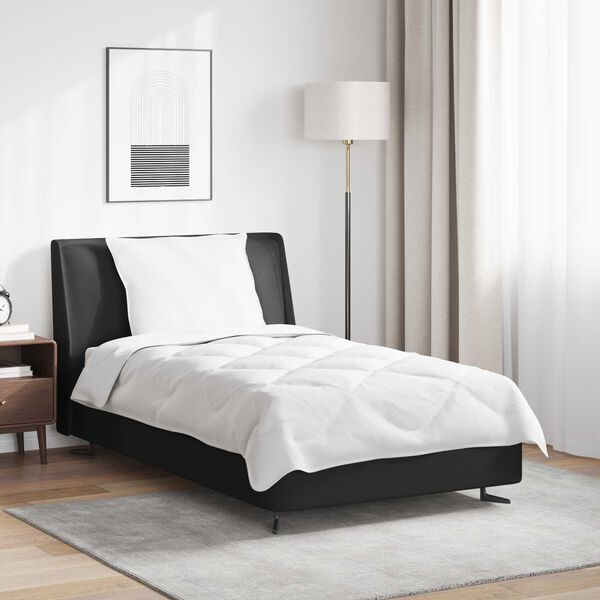 vidaXL Antklodė su pagalve 2 pcs Balta Mikropluo&scaron;tas