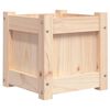 vidaXL Sodo lovelis, 31x31x31cm, pu&scaron;ies medienos masyvas