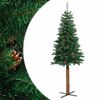 vidaXL Kalėdų eglutė su kankorėžiais, žalia, 150cm, PVC ir mediena