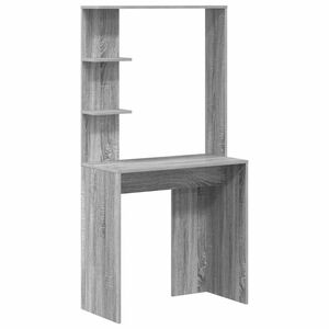 vidaXL Stalas Pilkas Sonoma Apdirbta mediena 78,5 x 37 x 154,5 cm
