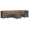vidaXL 6-vietė Sodo Sofa Su Pagalvėlėmis Rataniniu I&scaron;vaizdu PP