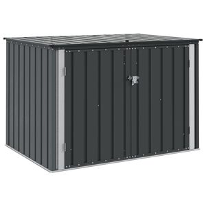 vidaXL Sodo saugojimo dėžė Juoda 151,5 x 107 x 100 cm Plienas