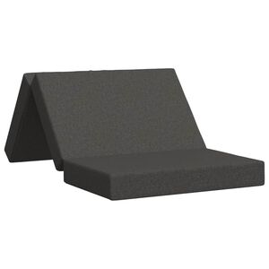 vidaXL Sulankstomas Sofos Lova 80 x 67 x 45 cm Tamsiai pilka