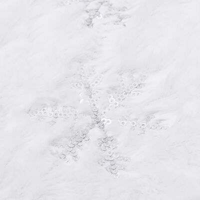 vidaXL Kilimėlis po kalėdine eglute, baltas, 122cm, dirbtinis kailis