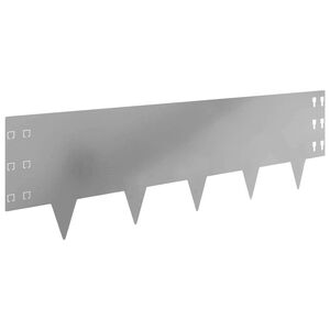 vidaXL Vejo kra&scaron;tas 10 pcs 100 x 30 cm Plienas Sidabrinė