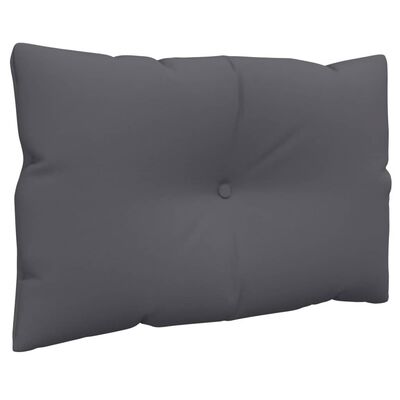 vidaXL Palečių pagalvėlės, 3vnt., antracito spalvos, audinys