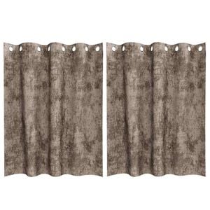 vidaXL Aksominio tipo užuolaidos 2 vnt. Kapučino 140 x 140 cm Aksomas
