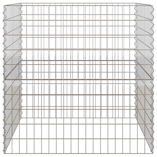 vidaXL Kvadratinis kompostuotojas 100 x 100 x 100 cm Geležis
