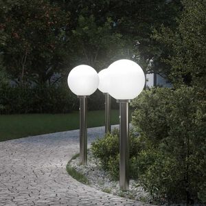 vidaXL &Scaron;viestuvai su jutikliu, 3 vnt., 80 cm, nerūdijantis plienas, IP44