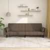 vidaXL Dvivietė sofa-lova su dvejomis pagalvėmis, taupe, audinys