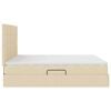 vidaXL Lova su daiktų laikymo vieta ir čiužiniu Kremas 160 x 200 cm