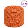 vidaXL Valties virvė, oranžinės spalvos, 6mm, 25m, polipropilenas