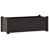 vidaXL Auk&scaron;tas sodo lovelis, antracito, 100x43x35cm, PP