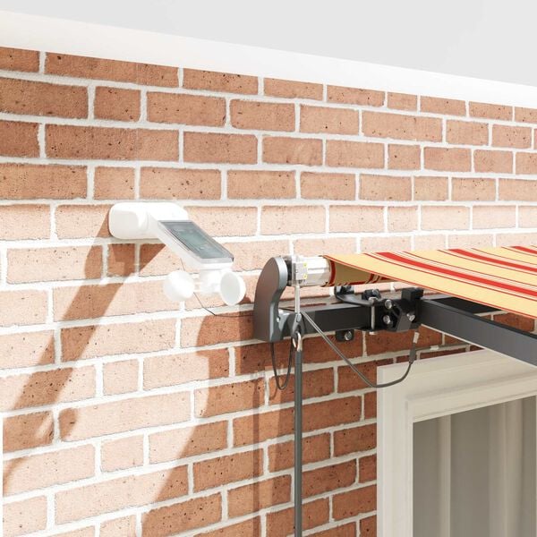 vidaXL I&scaron;traukiama markizė geltonos ir oranžinės spalvos 350 x 250 cm