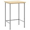 vidaXL Kampinis stalas Pilka 55 x 55 x 85 cm