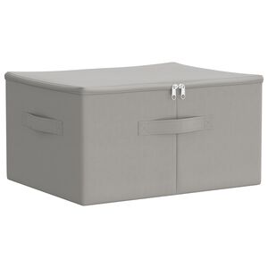 vidaXL Saugojimo dėžė Neaustinis audinys 43 x 34 x 23 cm 33,6 L Pilka