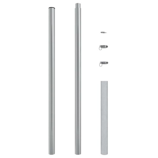 vidaXL Uždangos nuo saulės stulpas, 200cm, nerūdijantis plienas