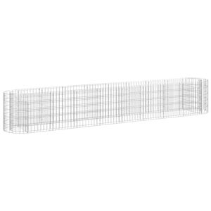 vidaXL Gabiono lovelis, 330x50x50cm, galvanizuota geležis, auk&scaron;tas