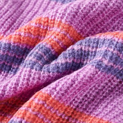 Vaikiškas megztinis, alyvinis/rožinis, megztas, dryžuotas, 92 dydžio