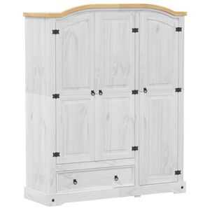 vidaXL Drabužių spinta Corona, 151,5x52x186cm, pu&scaron;ies medienos masyvas