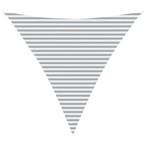 vidaXL Saulės burė &Scaron;viesiai pilka ir balta. 4,5 x 4,5 x 4,5 m