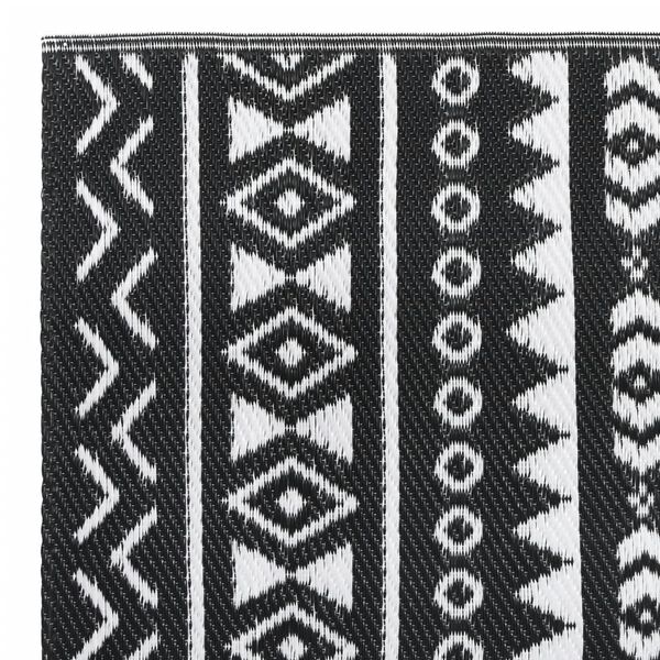vidaXL Lauko kilimas, ARAKIL juodos spalvos, 80x250cm, PP