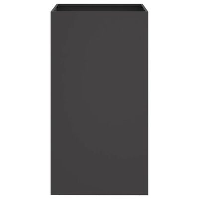 vidaXL Lovelis, juodos spalvos, 42x38x75cm, šaltai valcuotas plienas