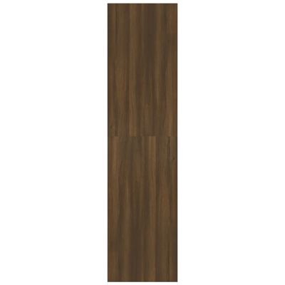 vidaXL Drabužių spinta, ruda ąžuolo, 100x50x200cm, apdirbta mediena