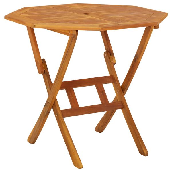 vidaXL Sodo valgomojo baldų komplektas, 5 dalių, akacijos masyvas